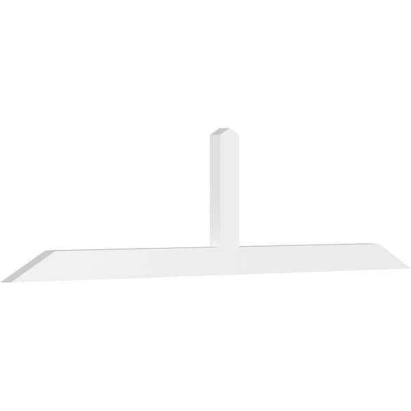 Ekena Millwork Portland Architectural Grade PVC Gable Bracket, 84"W x 21"H x 2"D x 4"F, 6/12 Pitch GBP084X21X0204POR00 - main